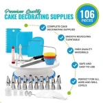 Set of 106 Cake decorating piping nozzles Icing tips