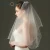 Import SEV03 Latest Style Ivory/ White Fishlines Pearls Elbow Length Bridal Wedding Veil from China