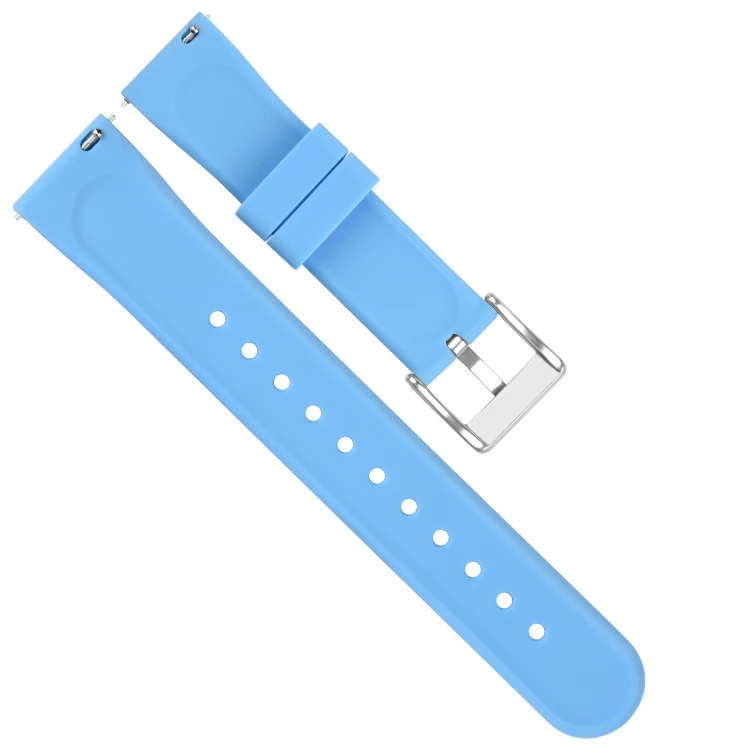 SHX Quick Release Multicolor Silicone Rubber Watch Band Strap