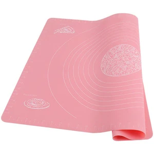 Silicone Baking Cake Dough Fondant Rolling Kneading Mat Baking Mat with Scale Cooking Plate Table Grill Pad Tools