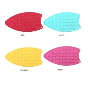 Silicone flexible ironing blanket heat-resistant dotted bubbled flatiron mat,Portable iron rest pads ironing board steamer pad
