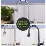 Single Handle Pull Out Auto Sensor Kitchen Sink Faucet Tap and Mixer for Sink