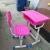 Import single student sets new school kids desk and chair colour plastic top with metal frame from China