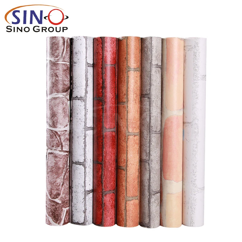 SINO Wholesale Glossy Self Adhesive PVC Wallpaper