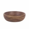 Small acacia wood sugar bowl