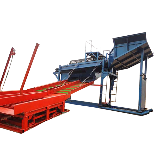 Small scale alluvial gold mining equipment of rotating drum sieve price