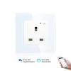 Smart Home Phone Remote Control Smart Wall Socket UK Support Tuya Alexa Wifi Smart Wall Socket