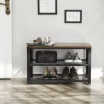 Smart Home Wall Mounted Shoes Rank Rack Cabinet Multifunctional Wooden Rotating Shoe Racks