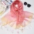 Import solid color thin silk scarf women from China