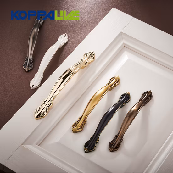 Koppalive European Style Victorian Furniture Cabinet Door Drawer Handle Vintage Brass Kitchen Pull
