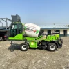 SQMG 3m3 self loading concrete mixer truck 4wd 2.6 cubic meter Off road mobile concrete batching plant 2.6m3