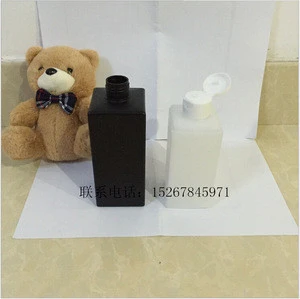 Square shape hdpe plastic bottle/250ml HDPE bottle /200ml hair wash hdpe white bottle