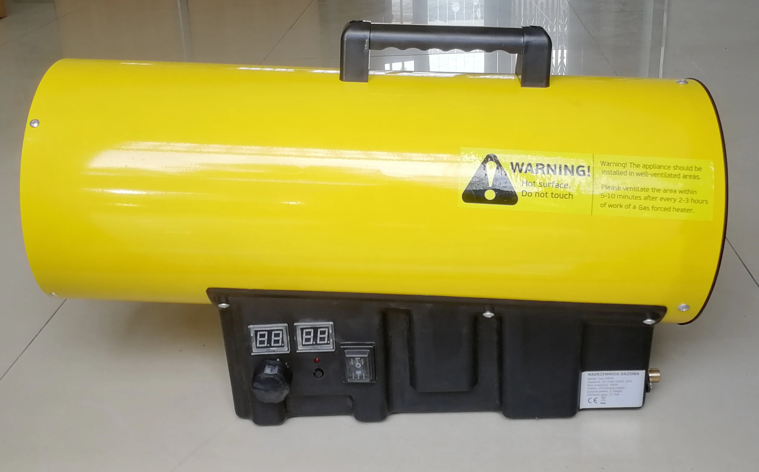 Sridy GH-30 102360BTU 30KW Propane LPG Gas Air Heater For Greenhouse