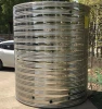 SS 304 Cylindrical Pressure Hot Water Tank Isolated Heat Preservation Horizontal/Vertical Type heated by spiral pipes