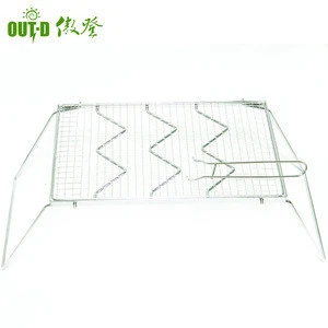 Stainless steel barbecue bbq grill wire mesh net rack for camping hiking