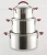 Import Stainless steel Capsuled bottom small sauce pan with lid stock pot from China