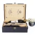 Import Stainless steel tools leather wine gift box for double bottle from China