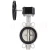 Import Stainless steel wafer type worm gear butterfly valve from China