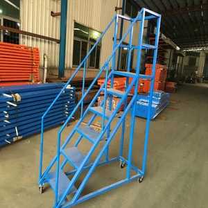 steel rolling ladder with CE