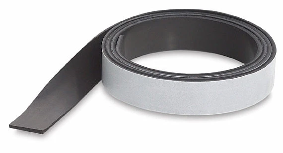 Strip Shape and Rubber Magnet Composite Back glue magnetic strip