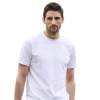 Summer Fashion Simple Plain Color Short-sleeved T-shirt 100% Cotton Round Neck