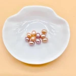 Summer natural bulk ladies elastic freshwater pearl price beads with hole