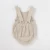 Import Summer Organic Cotton Muslin Baby Clothes Sleeveless Romper Strap Pants With Pocket Solid Baby Bodysuit from China