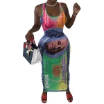 summer  club wear women clothing casual sleeveless dress  pencil skirt women dress