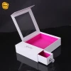 Sun Nature luxury hair extension packaging box with pvc window and fake diamond handle