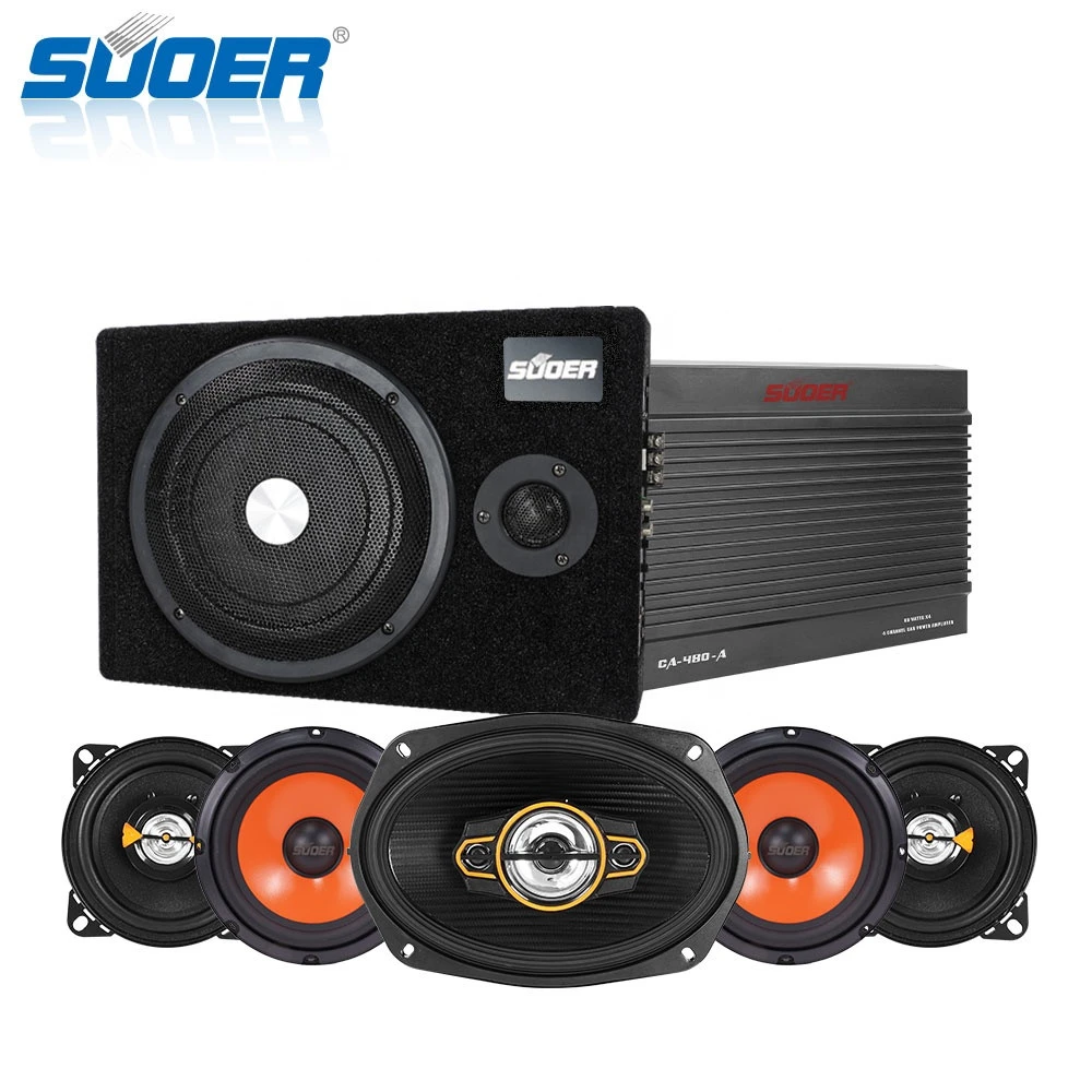 Suoer SP-400B 20w 4 inch pp cone with rubber edge speakers audio auto speaker subwoofer 4 Ohm car speaker