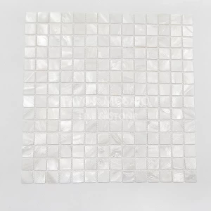 Super white color shell made by mother of pearl wall decorate mosaic tiles