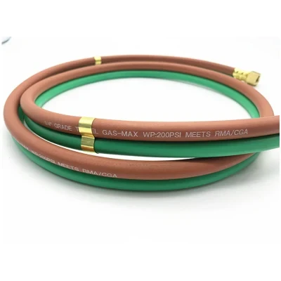 Superior Grade T 1/4??x 25FT Twin Hose with B-B Fittings