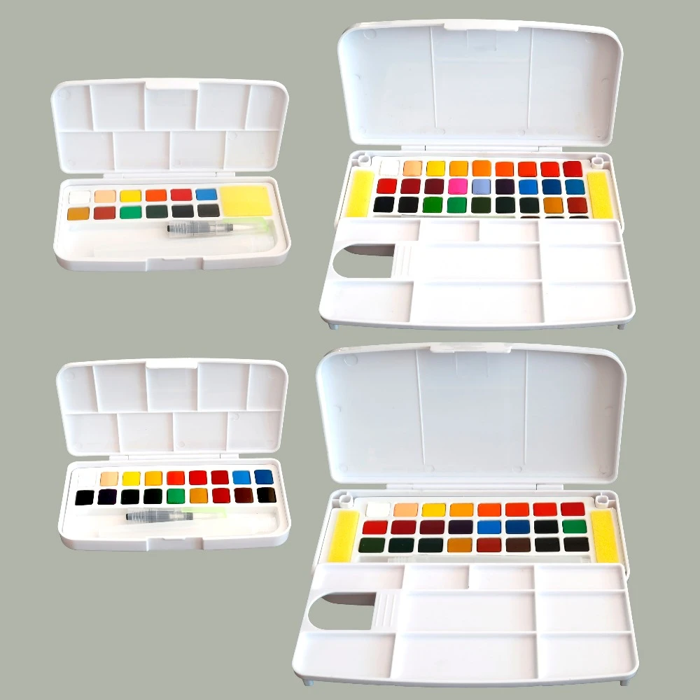 Superior Professional Level Solid Water Colour Painting Set 48 Colors Water Color Set