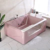 Superior quality double person massage bathtub transparent