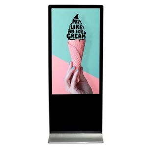 SuperSlim 49inch IR Touchscreen Standalone LED Digital Advertising Screen Indoor Player Digital Signage Player for Shopping Mall