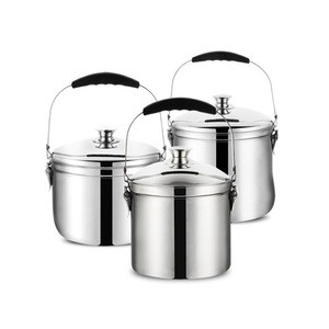 sus 304 stainless steel thermo cooker flame free cooking pot