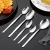 Import Swan Restaurant Knife Dinner Spoon And Forks Silver Flatware Cutlery Set Stainless Steel from China