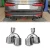 Import SYPES Hot1Pair 304 Silver Stainless Steel Four Out Exhaust Pipe For19 20 21A6 A7 S6 S7 C8  Muffler Tips Exhaust Muffler Tailpipe from China