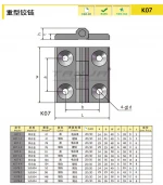 TANJA K07B-2 Silver Stainless steel Polish tool box hinge hardware Mechanical Case Hinge