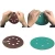 Import TASP 100pcs 150mm Wet and Dry Sandpaper 6&#39;&#39; Waterproof 6 Hole Anti Clog Sanding Discs 60-400 Grit Hook &amp; Loop Film Backing from China