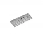 TF--APC 450048 hairdressing massage comb Black flat wide tooth plastic hair top comb