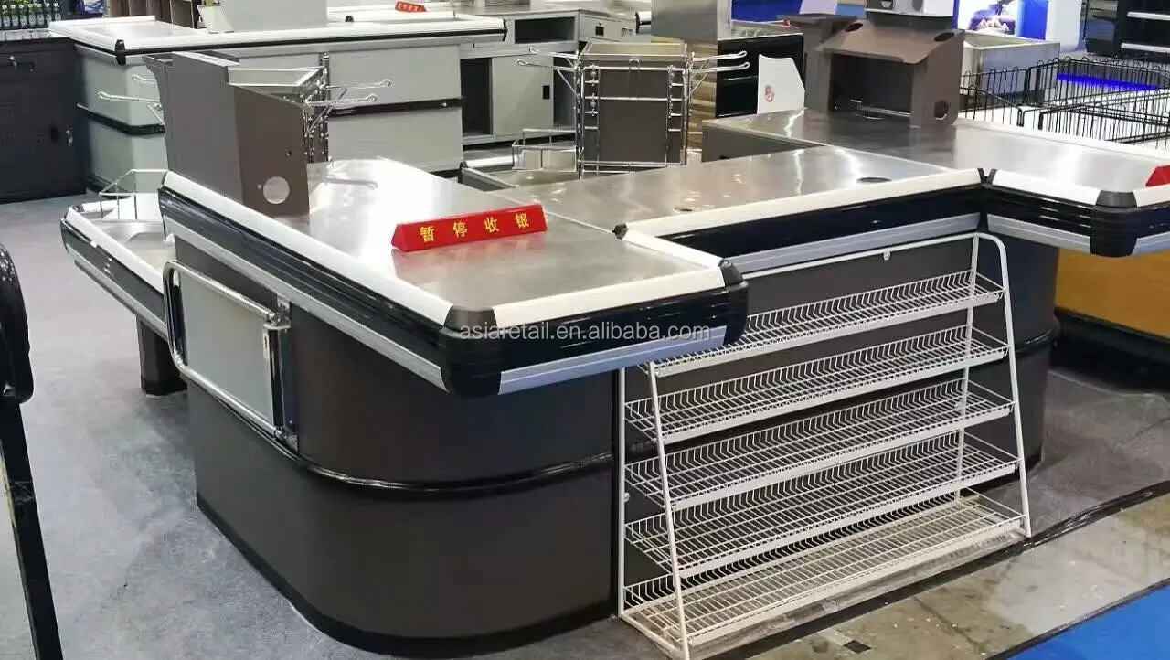 The Best China double-sided store checkout counter with low price