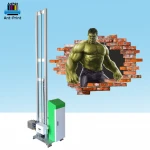 The latest inkjet wall printer cmykww uv ink printer glass background wall printer for printing decorative painting machine