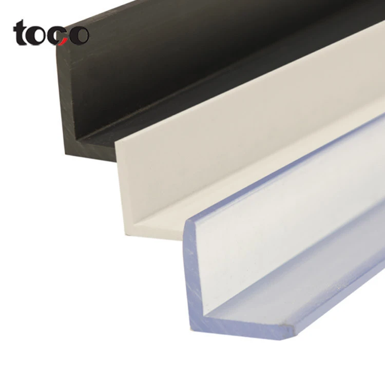 TOCO L- Shaped Banding Pvc Edging Tape Factory Best Selling L Plastic Edge Protector Profiles