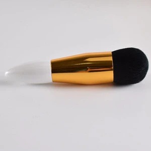 top quality hair with 4 color gold short fat makeup brush easy use convenient for travel makeup application