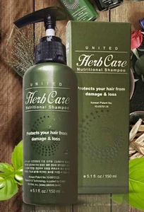 Top quality low price Korean Hair-Loss Prevention united Herb hair care shampoo 150ml