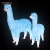 Import Toprex outdoor waterproof resin crafts statue Alpaca 3d led resin animal from China