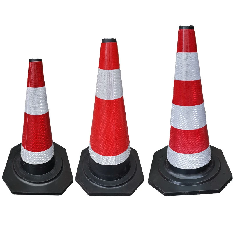 Traffic warning Rubber dividerc road safety cone