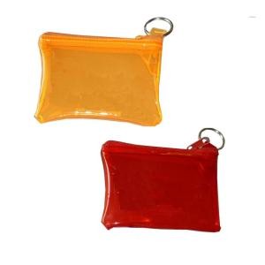 Translucent PVC Coin Purse with Key Ring