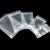 Transparent Gloss Plastic Packaging Bags Flat Bottom Pouch for Food Storage Nuts Candy Zip Lock Bag with Handle